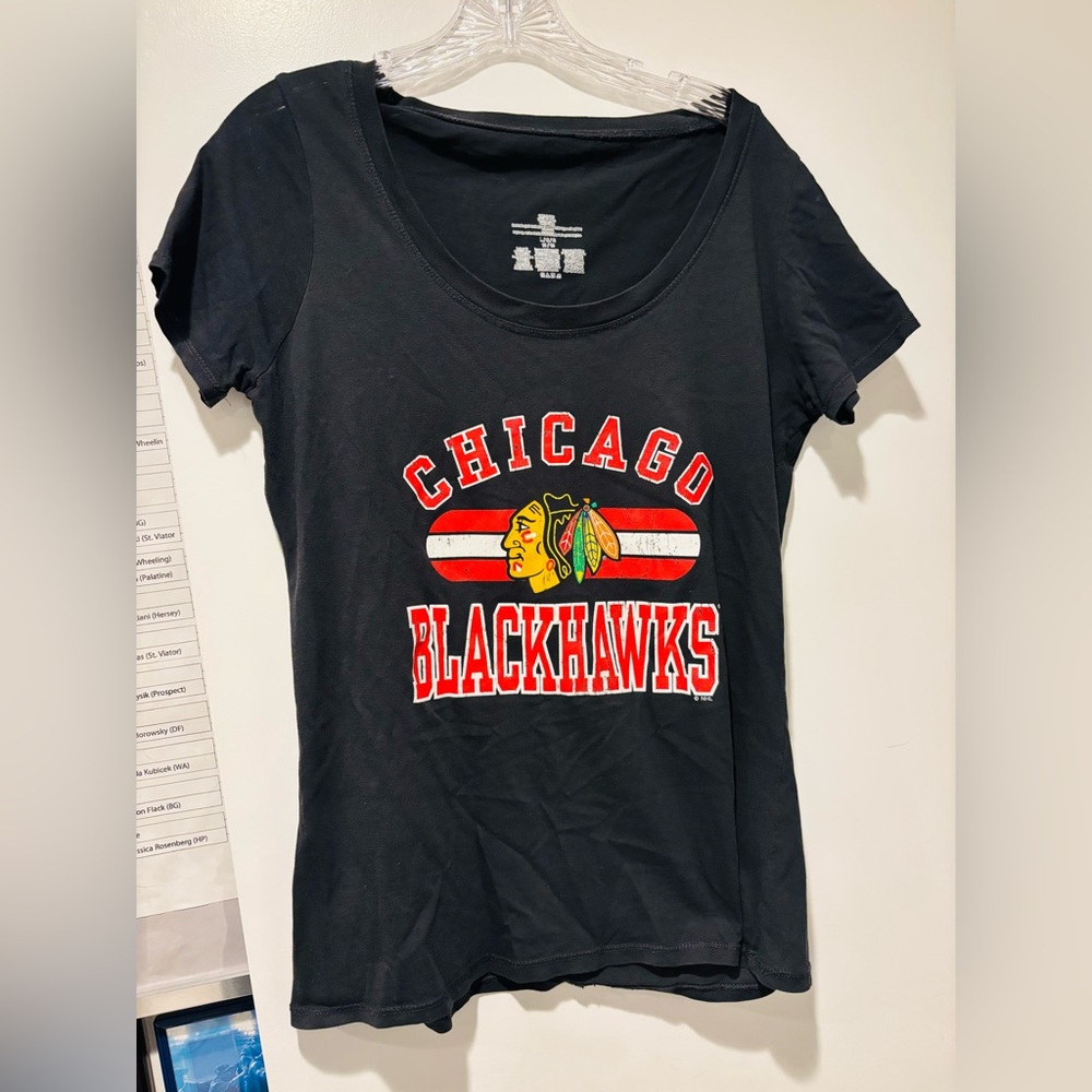 NHL Black Chicago Blackhawks Tee